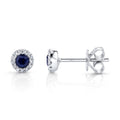 Earrings Earrings in White Gold containing Multi-gemstone, Diamond, Sapphire 379248