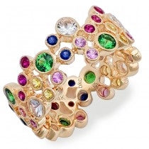 Rings Rings in Yellow Gold containing Other, Multi-gemstone, Ruby, Sapphire 379434