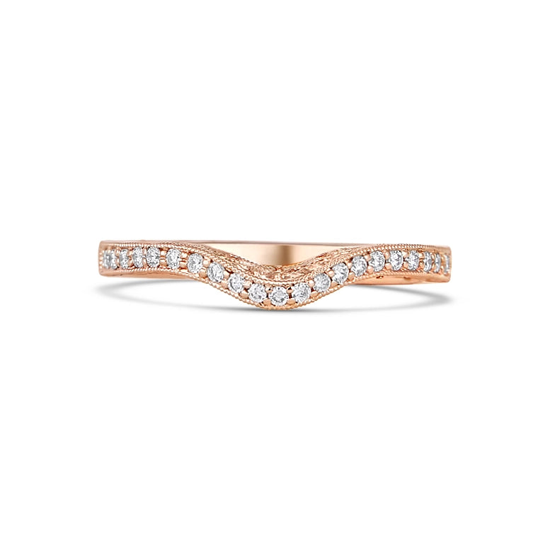 Wedding Bands Wedding Rings in Rose Gold containing Diamond 379478