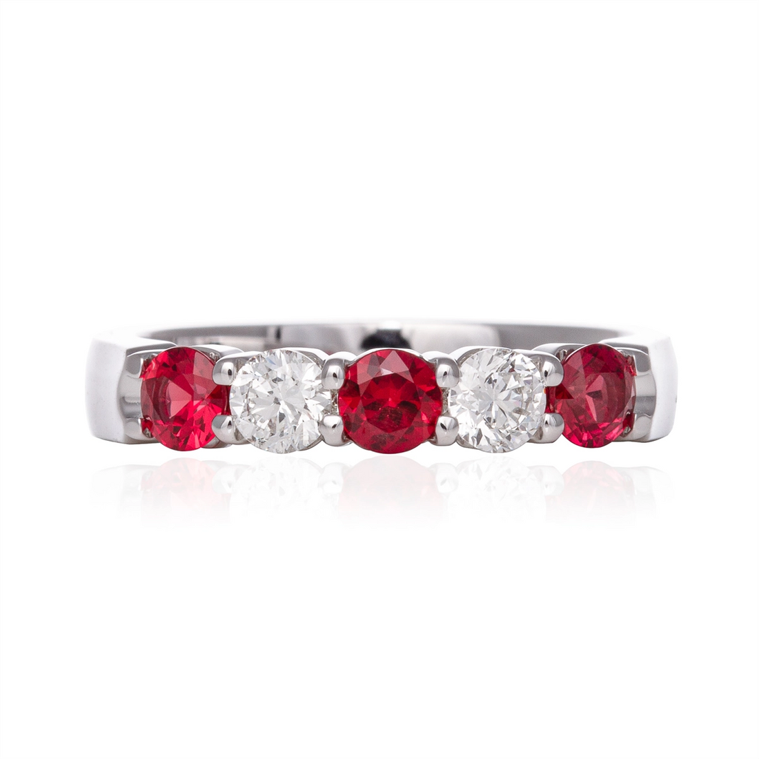 Rings Rings in White Gold containing Multi-gemstone, Diamond, Ruby 379956