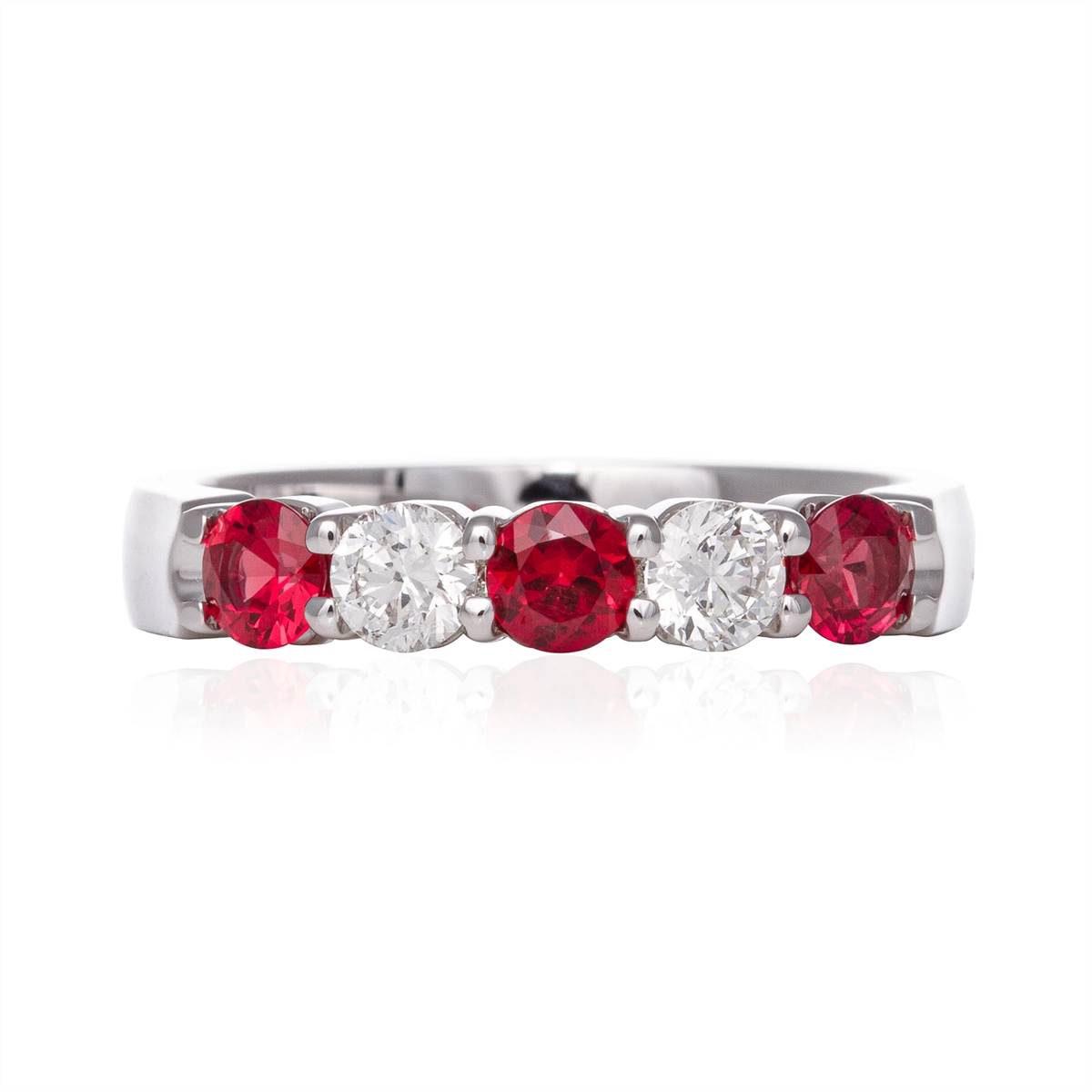 Rings Rings in White Gold containing Multi-gemstone, Diamond, Ruby 379956