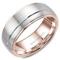 CrownRing Wedding Rings in Mixed Metals RYL-002WR85-M10