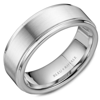 CrownRing Wedding Rings in White Gold RYL-036W75-M10