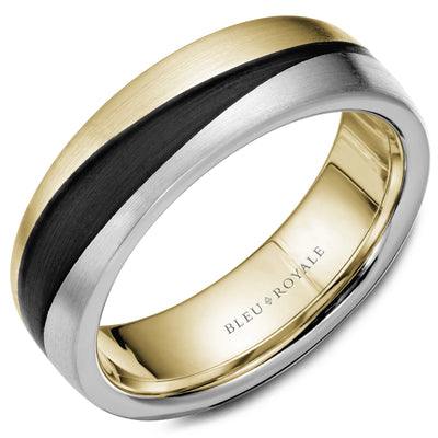 CrownRing Wedding Rings in Mixed Metals containing Other RYL-051WY7-M10