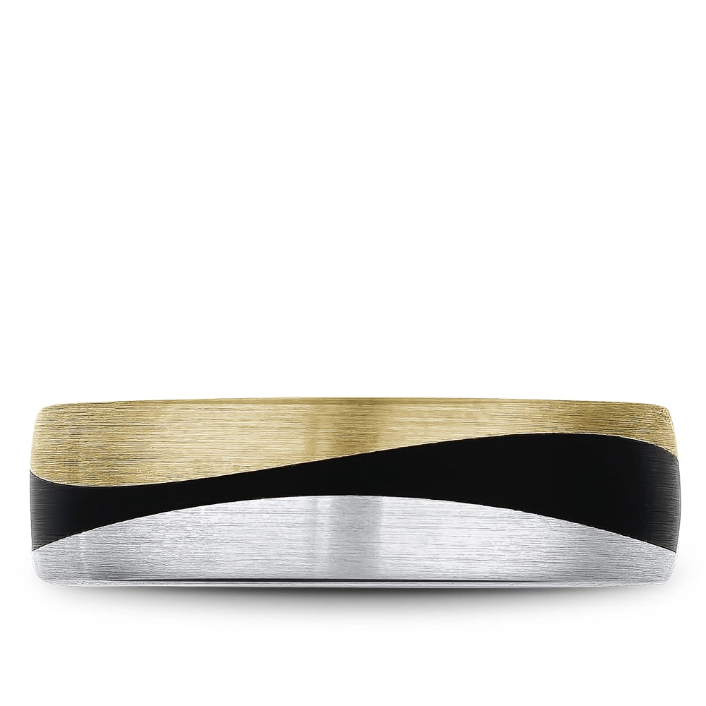 CrownRing Wedding Rings in Mixed Metals containing Other RYL-051WY7-M10