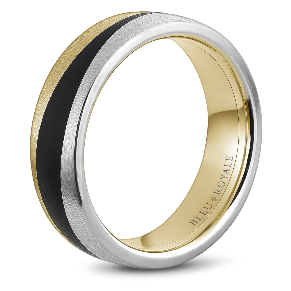 CrownRing Wedding Rings in Mixed Metals containing Other RYL-051WY7-M10
