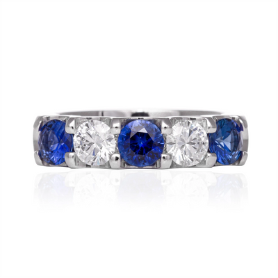 Rings Rings in White Gold containing Multi-gemstone, Diamond, Sapphire 380163