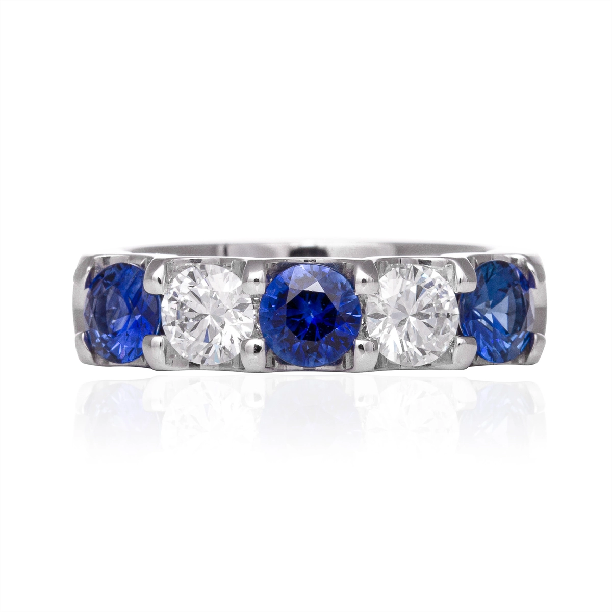 Rings Rings in White Gold containing Multi-gemstone, Diamond, Sapphire 380163