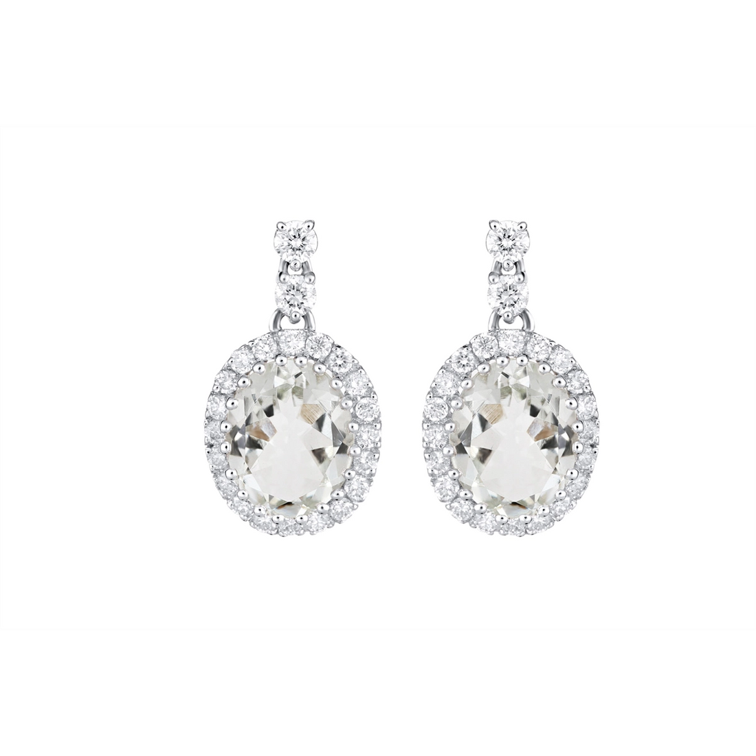 Earrings Earrings in White Gold containing Other, Multi-gemstone, Diamond 380272