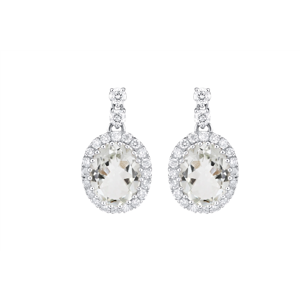 Earrings Earrings in White Gold containing Other, Multi-gemstone, Diamond 380272