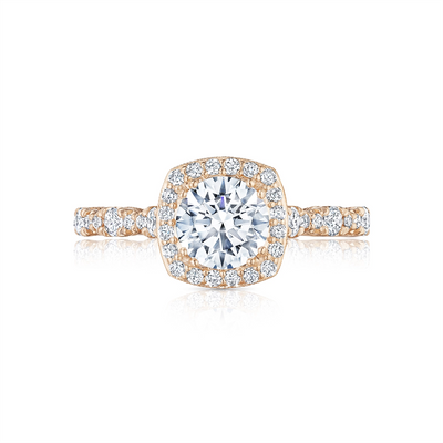 Tacori Engagement Rings in Rose Gold containing Diamond HT 2560 CU 7 PK
