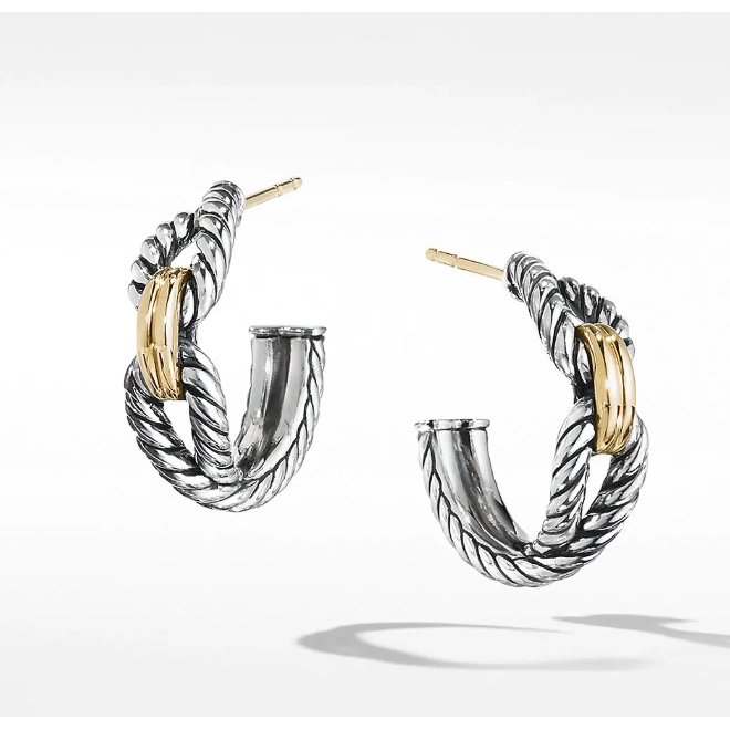 David Yurman Earrings in Mixed Metals E14036S8