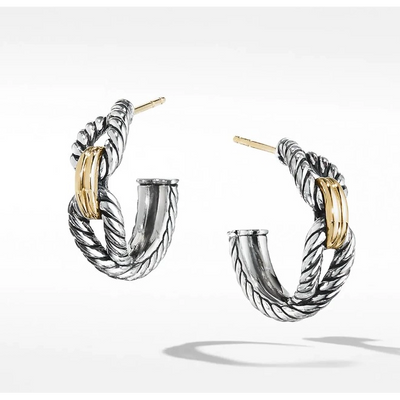 David Yurman Earrings in Mixed Metals E14036S8