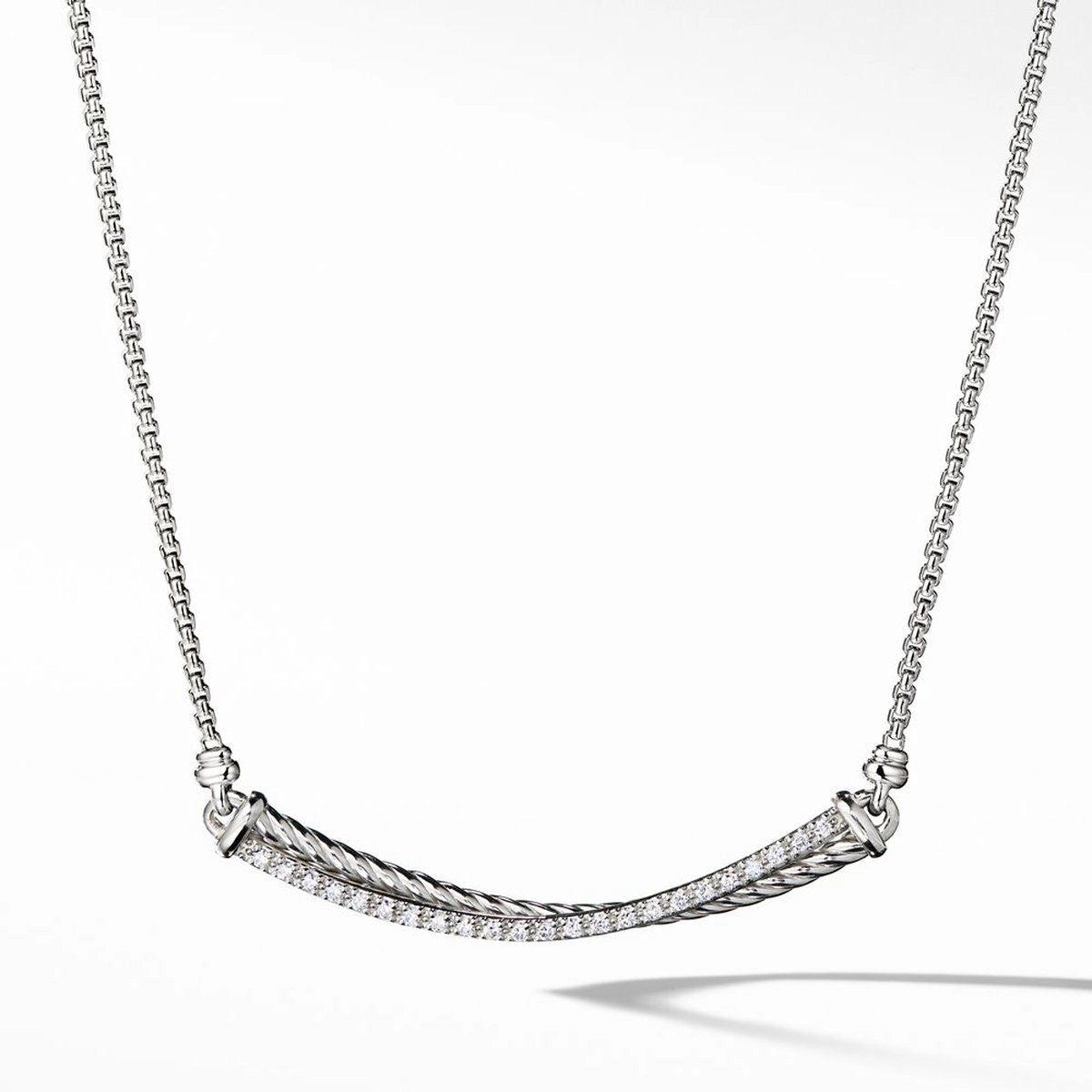 David Yurman Necklaces in Silver containing Diamond N14137DSSADI17