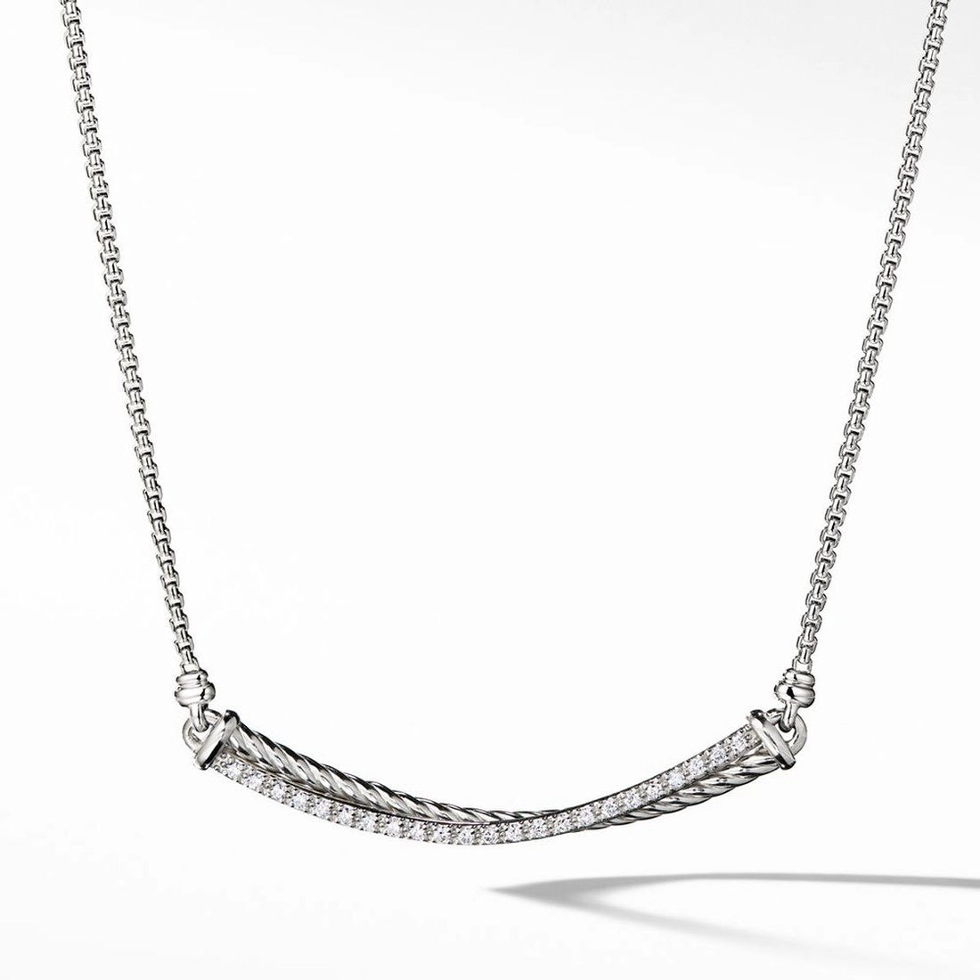 David Yurman Necklaces in Silver containing Diamond N14137DSSADI17