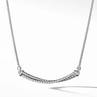 David Yurman Necklaces in Silver containing Diamond N14137DSSADI17