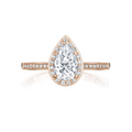 Tacori Engagement Rings in Rose Gold containing Diamond P103 PS 8X5 FPK