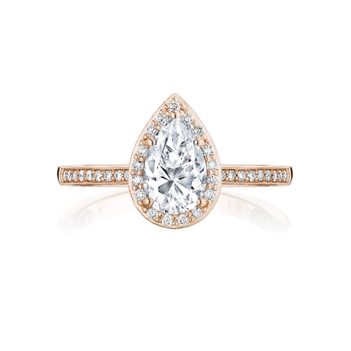 Tacori Engagement Rings in Rose Gold containing Diamond P103 PS 8X5 FPK