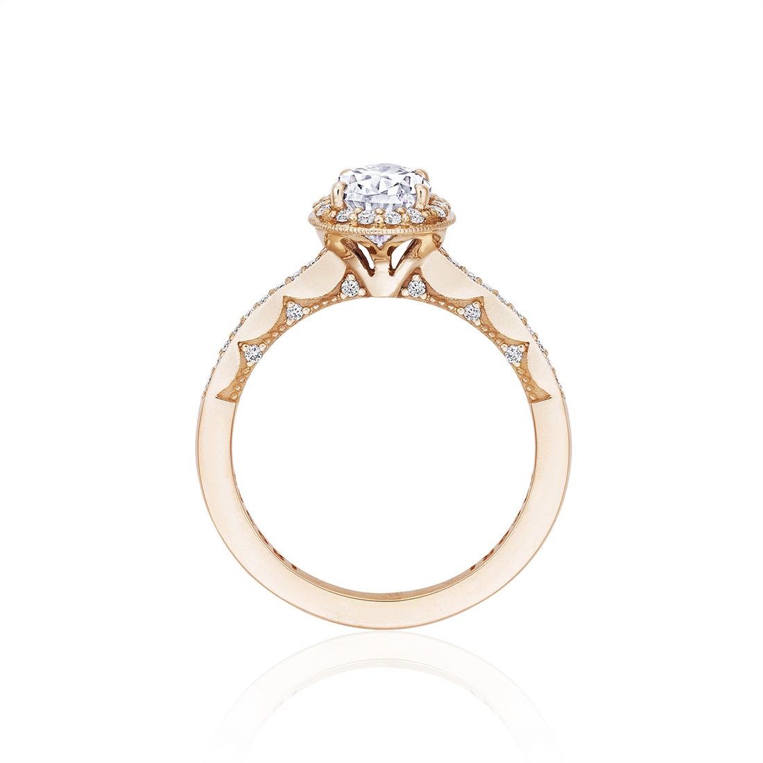 Tacori Engagement Rings in Rose Gold containing Diamond P103 PS 8X5 FPK