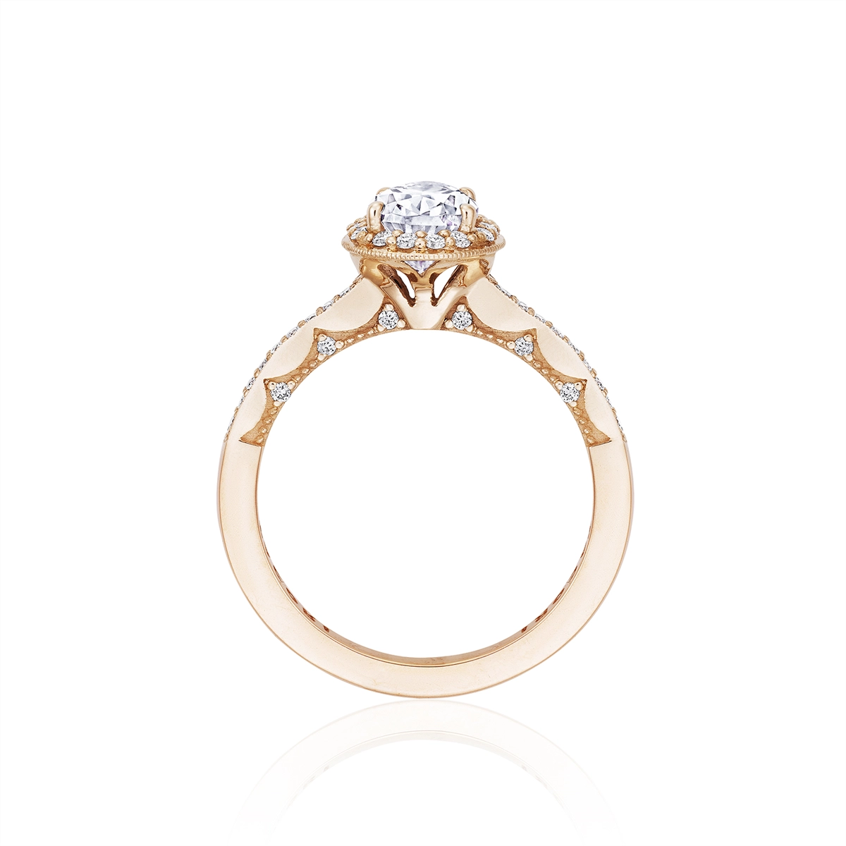 Tacori Engagement Rings in Rose Gold containing Diamond P103 PS 8X5 FPK