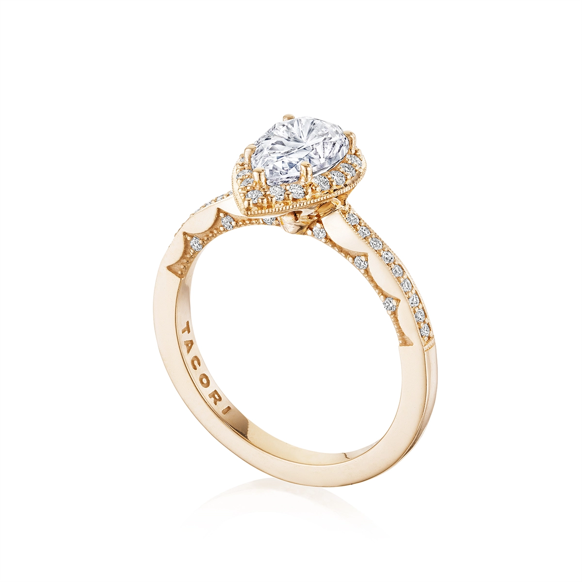 Tacori Engagement Rings in Rose Gold containing Diamond P103 PS 8X5 FPK