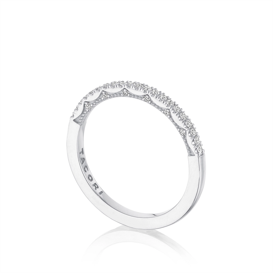 Tacori Wedding Rings in White Gold containing Diamond P104 B FW