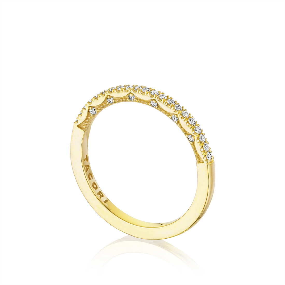 Tacori Wedding Rings in Yellow Gold containing Diamond P104 B FY