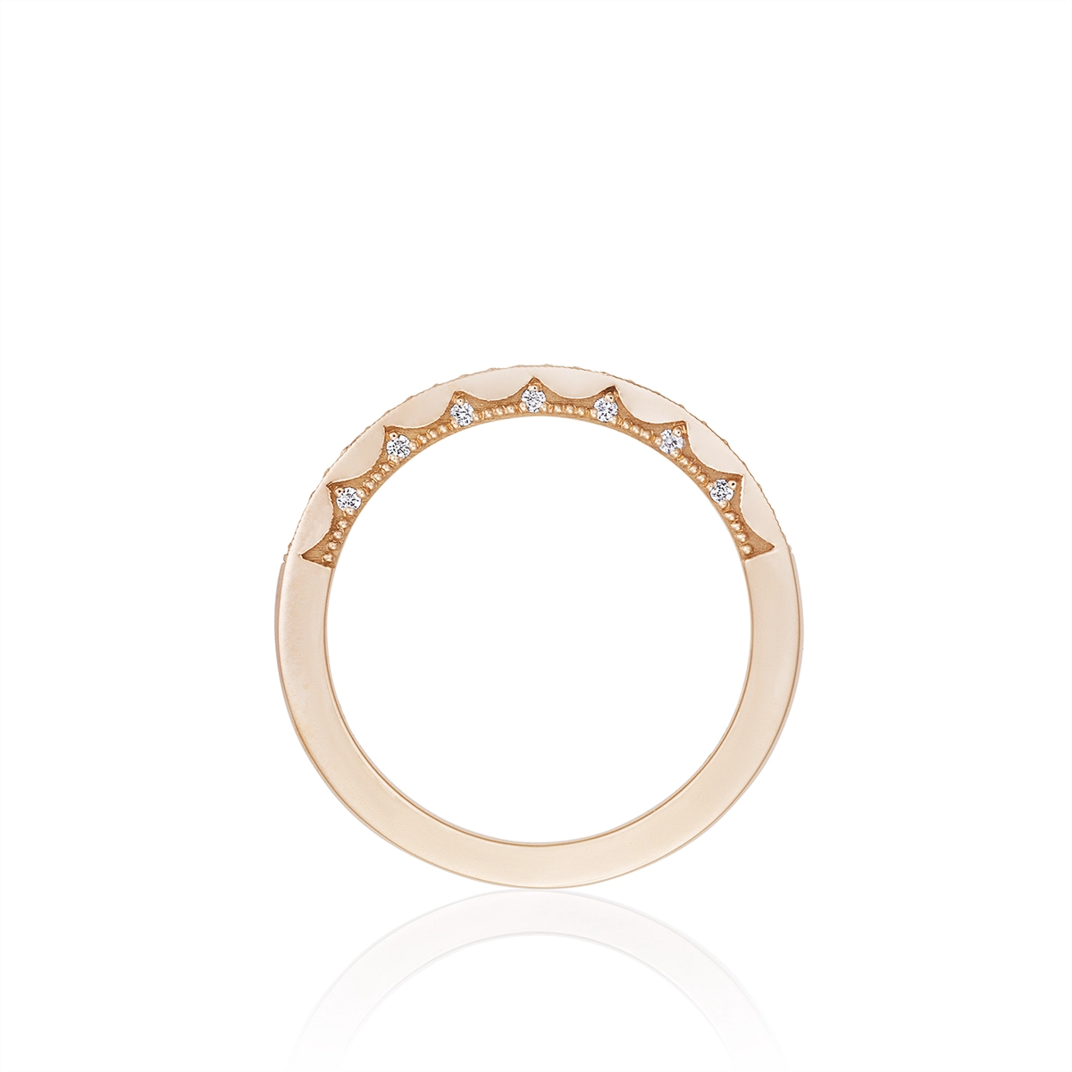 Tacori Wedding Rings in Rose Gold containing Diamond P103 B FPK
