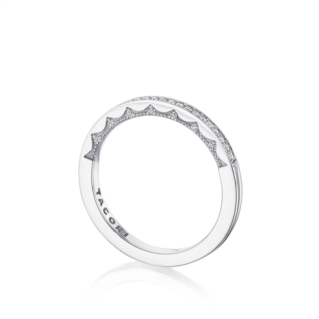 Tacori Wedding Rings in White Gold containing Diamond P103 B FW