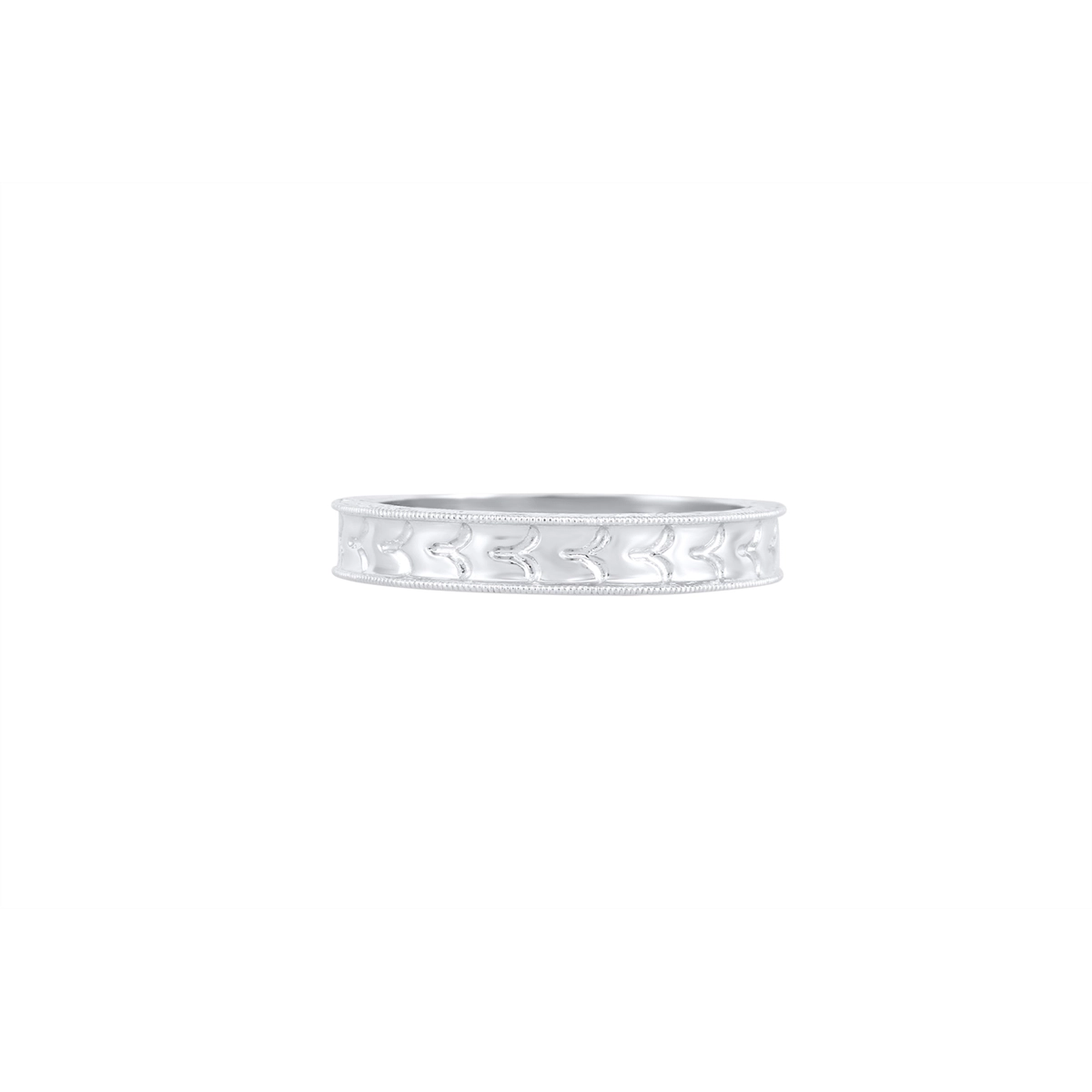 Mens Bands Wedding Rings in White Gold 381321
