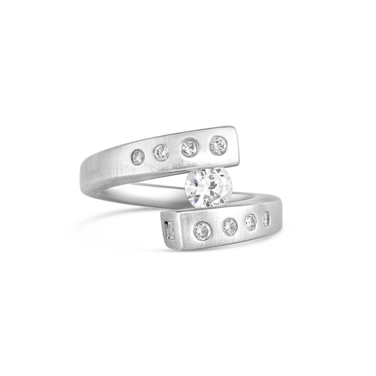 Engagement Collections Engagement Rings in White Gold containing Diamond TR105-CUSTOM-FINAL