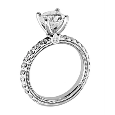 csv_image Verragio Engagement Ring in White Gold containing Diamond TR180R4-W