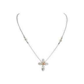 Konstantino Necklaces in Mixed Metals containing Quartz, Multi-gemstone, Corundum KOMK4757-480