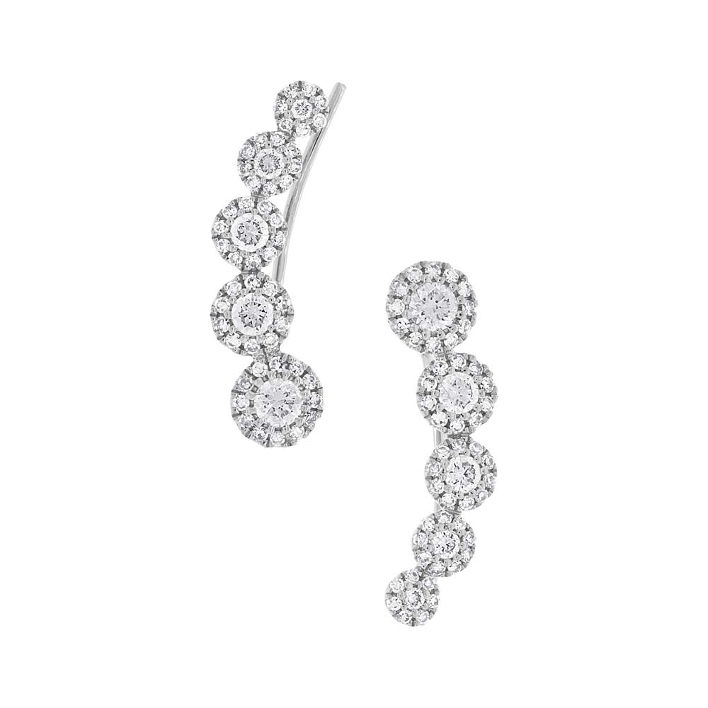 Earrings Earrings in White Gold containing Diamond 383314