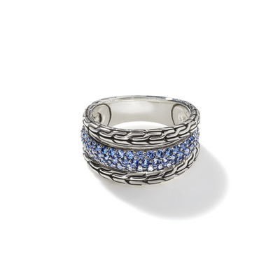 John Hardy Rings in Silver containing Sapphire RBS9996984BSPX7
