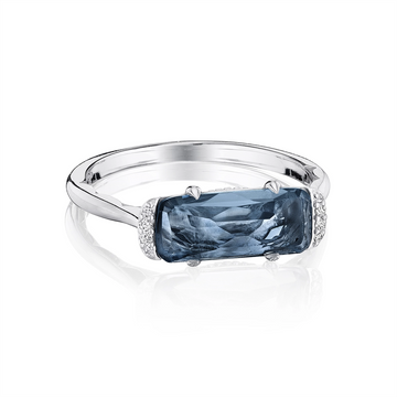 Tacori Rings in Silver containing London blue topaz, Multi-gemstone, Diamond SR22433