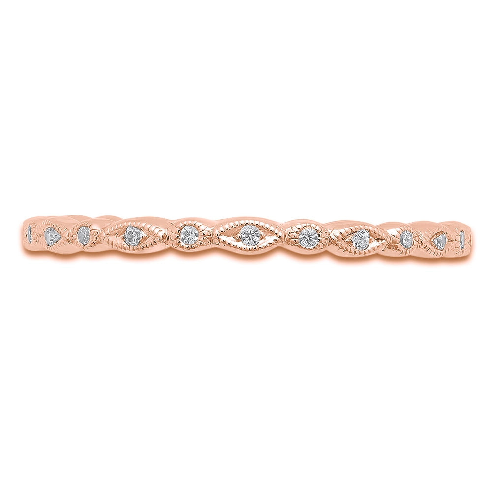 Wedding Bands Wedding Rings in Rose Gold containing Diamond 383990