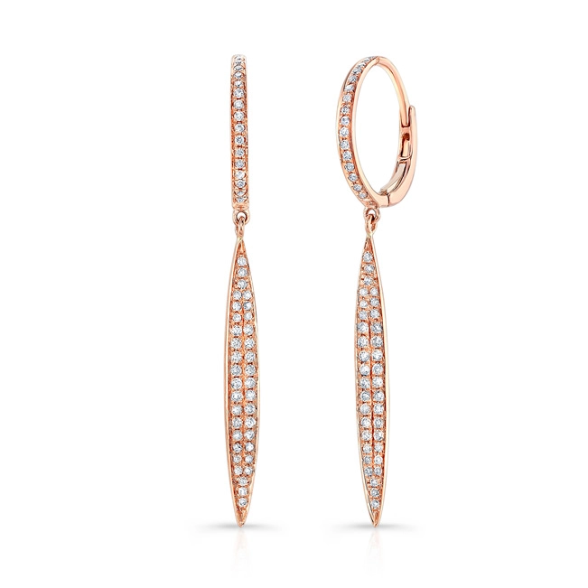 Earrings Earrings in Rose Gold containing Diamond 384085