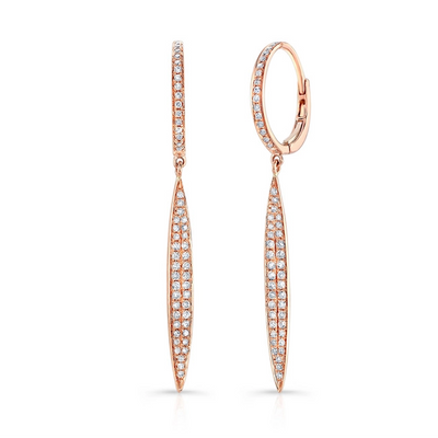 Earrings Earrings in Rose Gold containing Diamond 384085