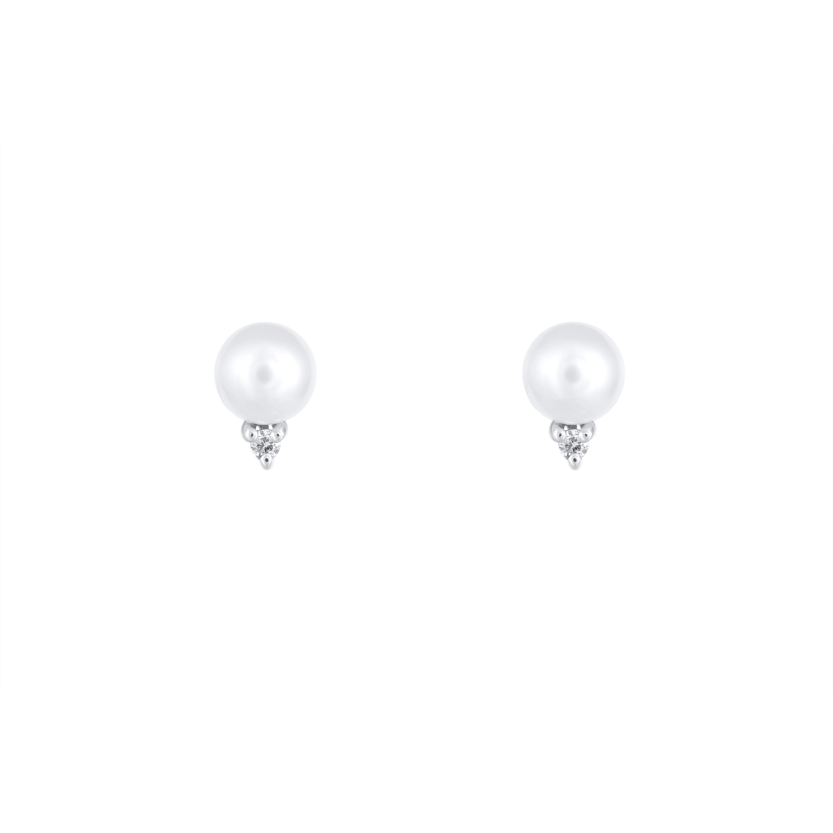 Earrings Earrings in White Gold containing Multi-gemstone, Diamond, Pearl 384239