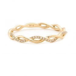 Wedding Bands Wedding Rings in Yellow Gold containing Diamond 384418