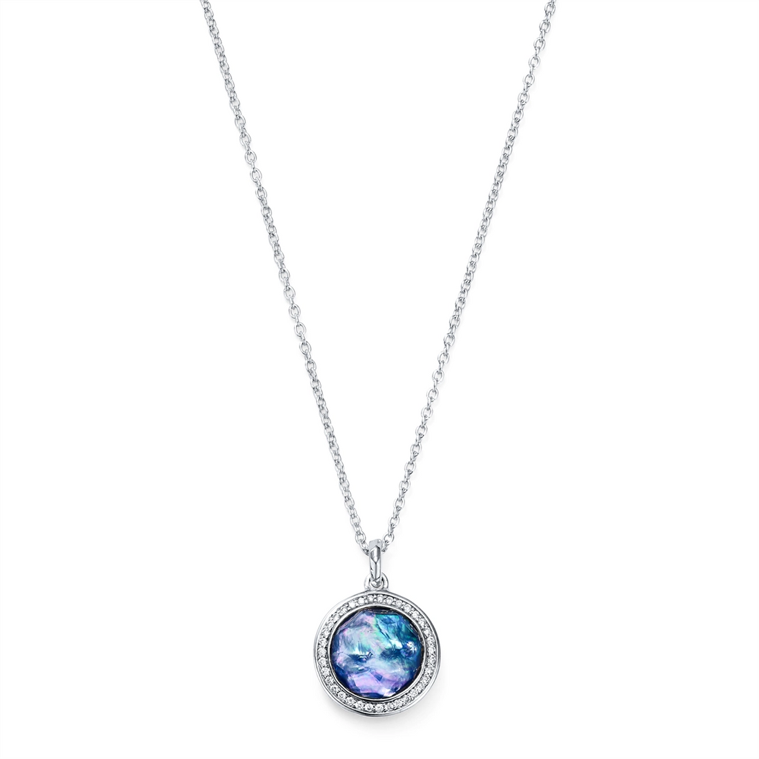 Ippolita Necklaces in Silver containing Mother of pearl, Lapis, Quartz, Multi-gemstone, Diamond SN512TFCQMOPLPDI