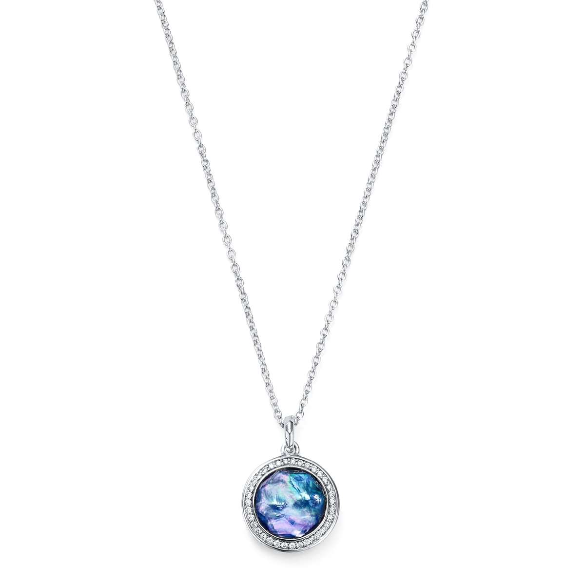 Ippolita Necklaces in Silver containing Mother of pearl, Lapis, Quartz, Multi-gemstone, Diamond SN512TFCQMOPLPDI