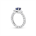 Engagement Collections Rings in White Gold containing Multi-gemstone, Diamond, Sapphire 385214