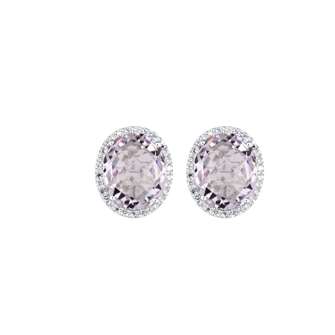 Earrings Earrings in White Gold containing Amethyst, Multi-gemstone, Diamond 385227