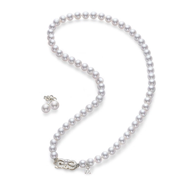 Mikimoto Earrings in White Gold containing Pearl UN70118VS1W2