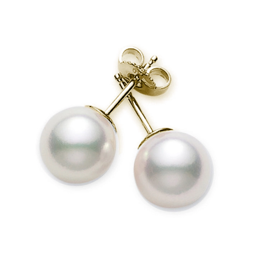 Mikimoto Earrings in Yellow Gold containing Pearl PES701K