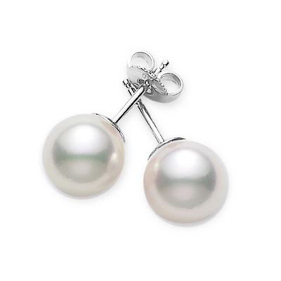 Mikimoto Earrings in White Gold containing Pearl PES701W