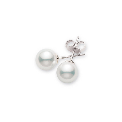 Mikimoto Earrings in White Gold containing Pearl PES702W