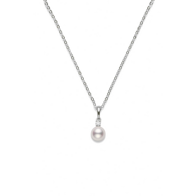 csv_image Mikimoto Necklace in White Gold containing Multi-gemstone, Diamond, Pearl PPS702DW